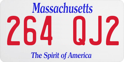 MA license plate 264QJ2