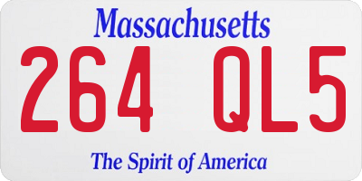 MA license plate 264QL5