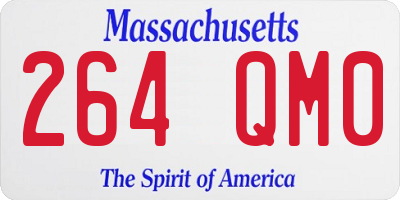 MA license plate 264QM0