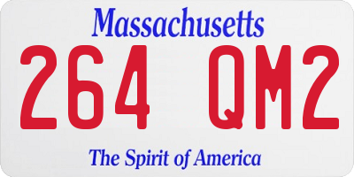 MA license plate 264QM2