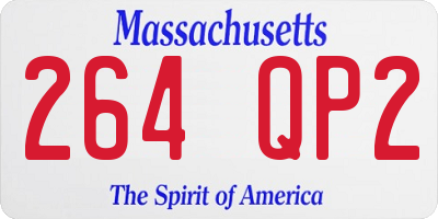MA license plate 264QP2