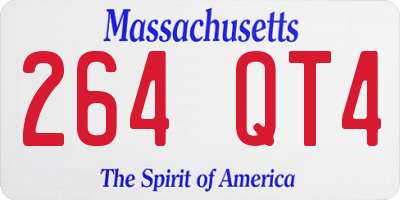 MA license plate 264QT4