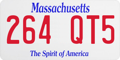 MA license plate 264QT5