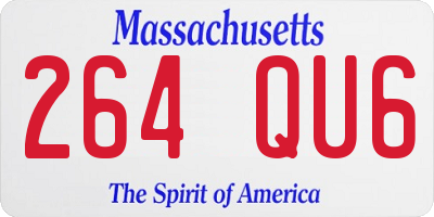 MA license plate 264QU6