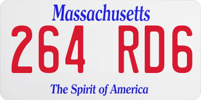 MA license plate 264RD6