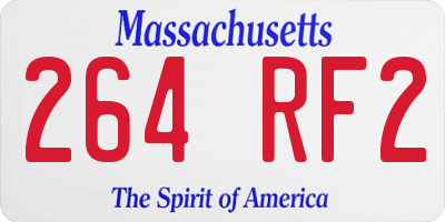 MA license plate 264RF2