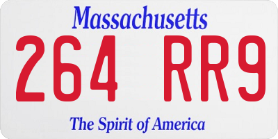 MA license plate 264RR9