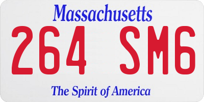 MA license plate 264SM6