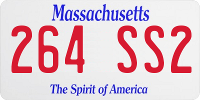 MA license plate 264SS2