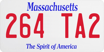 MA license plate 264TA2