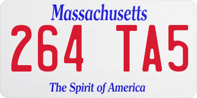 MA license plate 264TA5