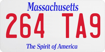 MA license plate 264TA9