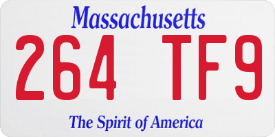 MA license plate 264TF9