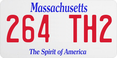MA license plate 264TH2