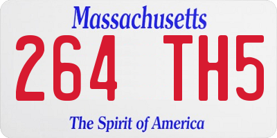 MA license plate 264TH5