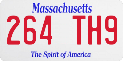 MA license plate 264TH9
