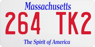 MA license plate 264TK2