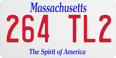 MA license plate 264TL2