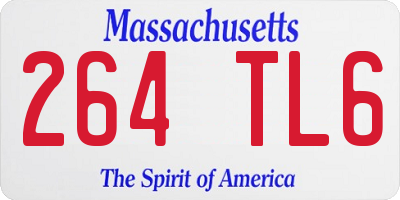 MA license plate 264TL6