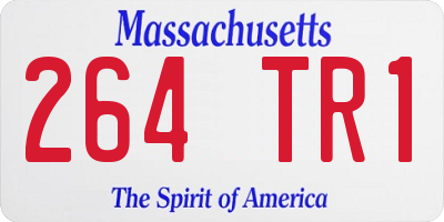 MA license plate 264TR1