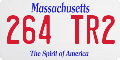 MA license plate 264TR2