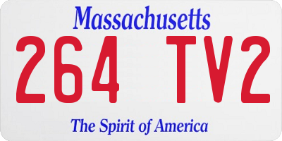 MA license plate 264TV2