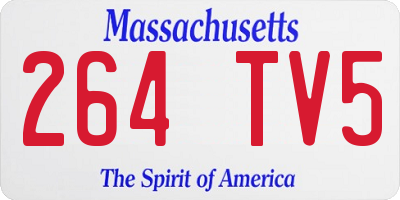 MA license plate 264TV5