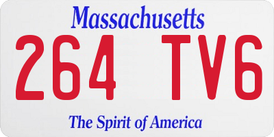 MA license plate 264TV6