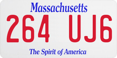 MA license plate 264UJ6