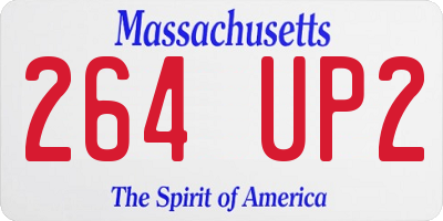 MA license plate 264UP2