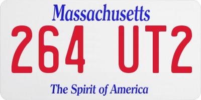 MA license plate 264UT2