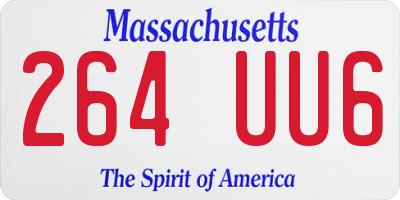 MA license plate 264UU6
