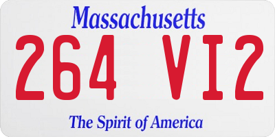 MA license plate 264VI2