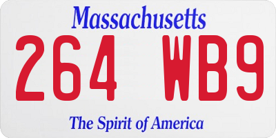 MA license plate 264WB9