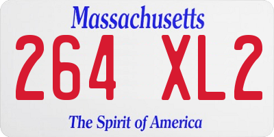 MA license plate 264XL2