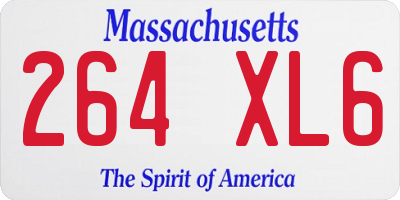 MA license plate 264XL6