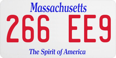 MA license plate 266EE9