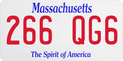 MA license plate 266QG6