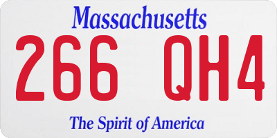 MA license plate 266QH4