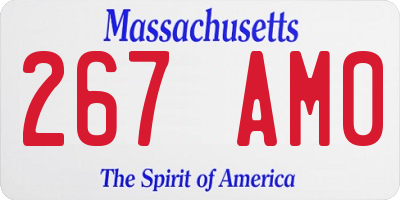 MA license plate 267AM0