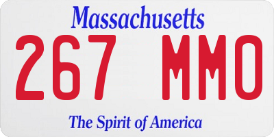 MA license plate 267MM0