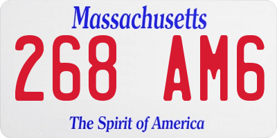 MA license plate 268AM6