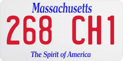 MA license plate 268CH1