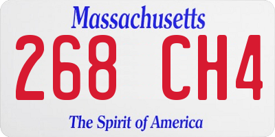 MA license plate 268CH4