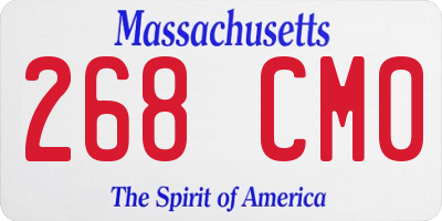 MA license plate 268CM0