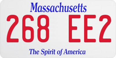 MA license plate 268EE2