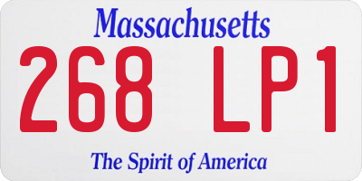 MA license plate 268LP1