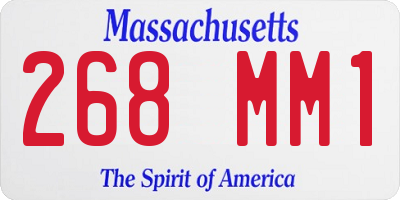 MA license plate 268MM1
