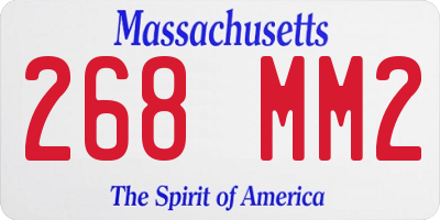 MA license plate 268MM2