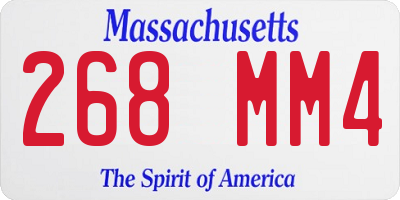 MA license plate 268MM4